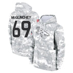 D.Broncos #69 Mike McGlinchey Player Arctic Camo Salute to Service Hoodies Limited Game Gdoa Stitched Jerseys