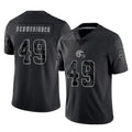 C.Browns #49 Carson Schwesinger Player Black Reflective Home Game Gdoa Stitched Jerseys