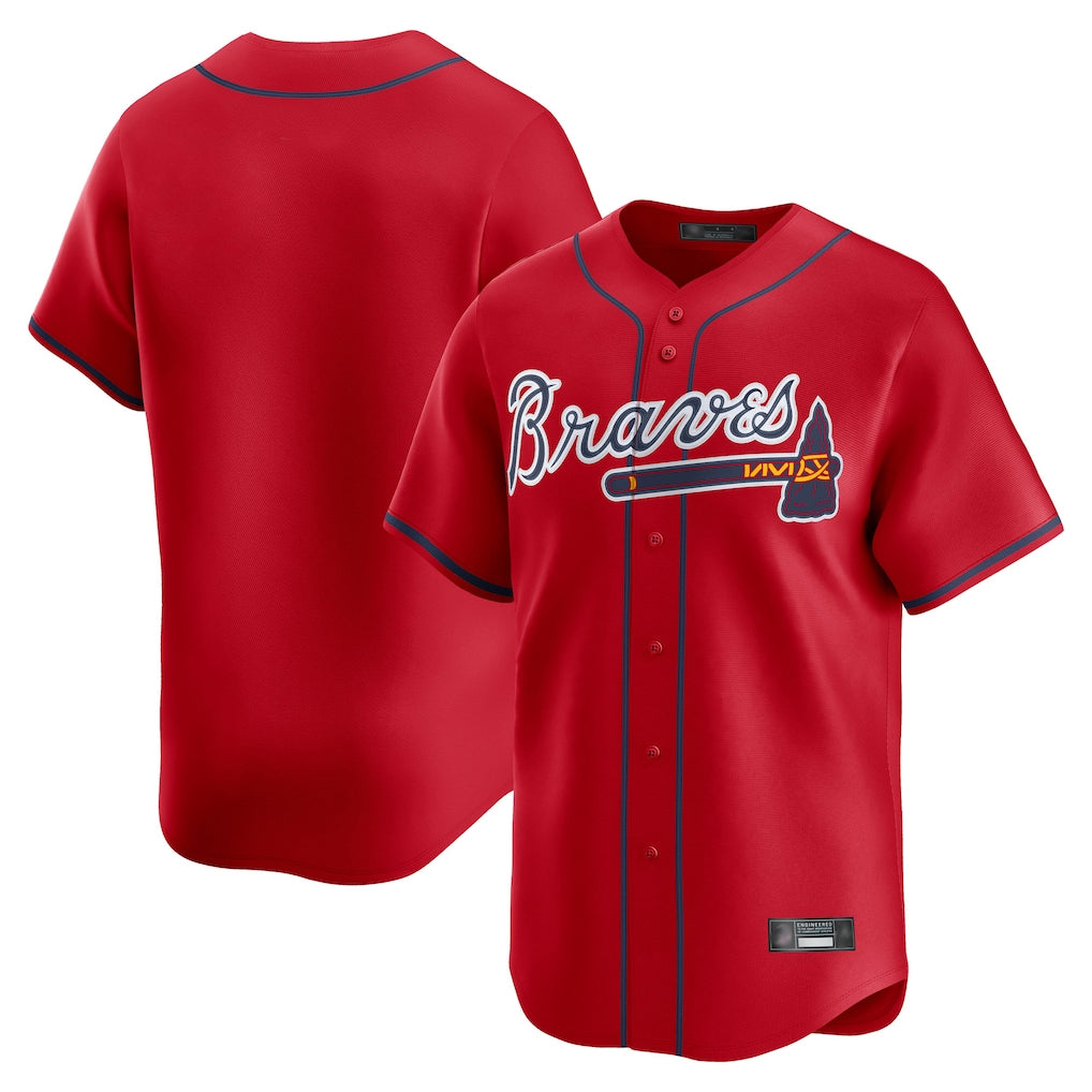 A.Braves ## Braves Blank Player Red Limited Home Game Gdoa Stitched Jerseys