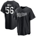 M.Twins #56 Josh Bell Player Black Home Game Fdoa Stitched Jerseys