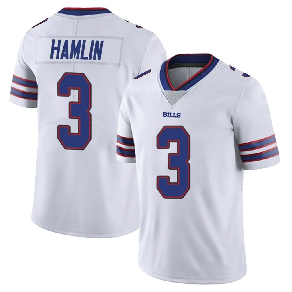 B.Bills #3 Damar Hamlin Player White Vapor Untouchable Limited Gdoa Stitched Jerseys