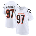 C.Bengals #97 Dexter Lawrence II Player White Home Game Gdoa Stitched Jerseys