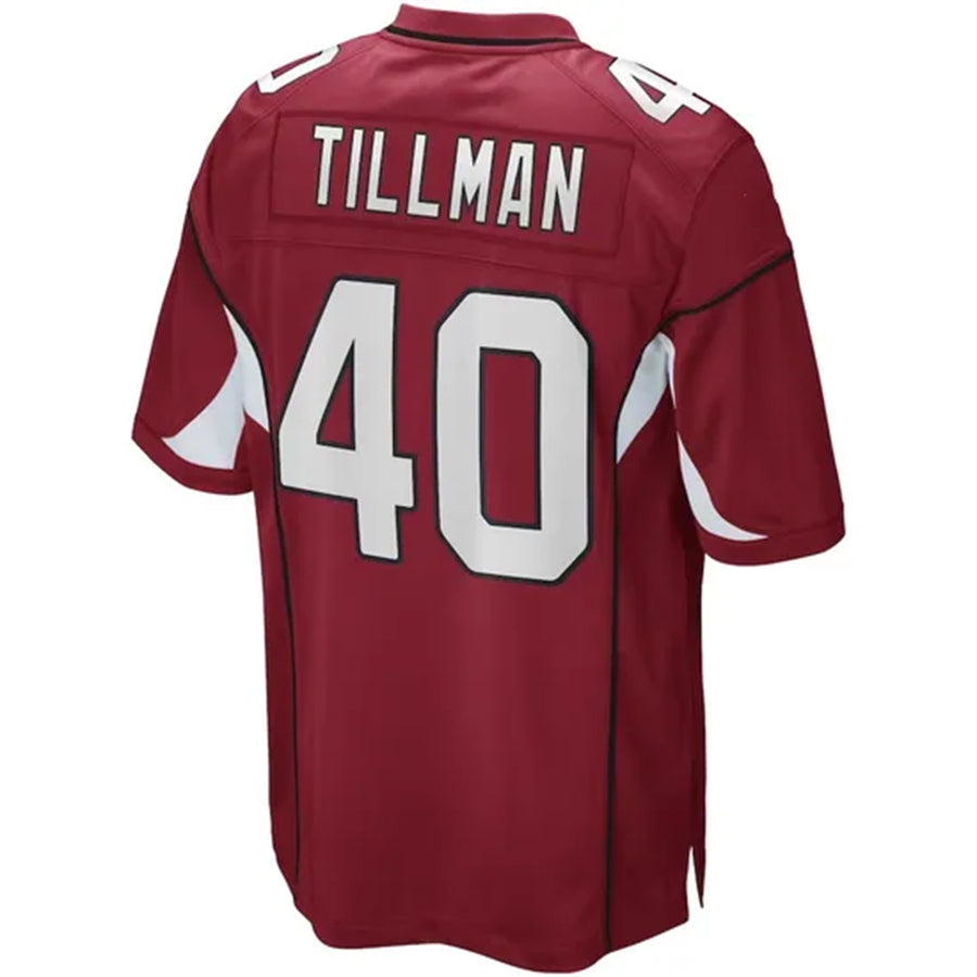 A.Cardinals #40 Pat Tillman Player Cardinal Game Gdoa Stitched Jerseys