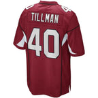 A.Cardinals #40 Pat Tillman Player Cardinal Game Gdoa Stitched Jerseys
