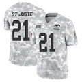 GB.Packers #21 Benjamin St-Juste Player Arctic Camo Salute To Service Limited Gdoa Stitched Jerseys