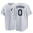 NY.Yankees #0 Marcus Stroman Player White Game Home Fdoa Stitched Jerseys
