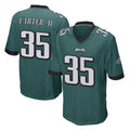 P.Eagles #35 Michael Carter II Player Team Color Green Home Game Gdoa Stitched Jerseys