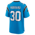 C.Panthers #30 Chuba Hubbard Player Blue Home Game Gdoa Stitched Jerseys