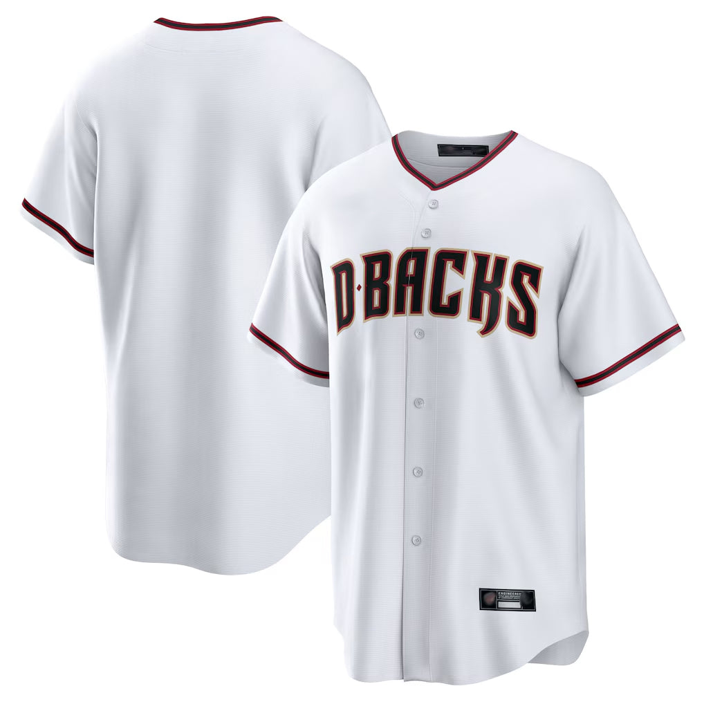 A.Diamondbacks ## Diamondbacks Blank Player White Home Game Gdoa Stitched Jerseys