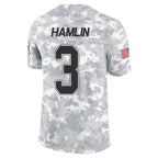 B.Bills #3 Damar Hamlin Player Arctic Camo Salute to Service Limited Gdoa Stitched Jerseys