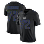 NY.Giants #72 Jermaine Eluemunor Player Black Impact Limited Home Game Gdoa Stitched Jerseys
