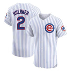 C.Cubs #2 Nico Hoerner Player White Limited Elite Home Game Gdoa Stitched Jerseys