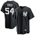 NY.Yankees #54 Max Fried Player Black Game Fdoa Stitched Jerseys