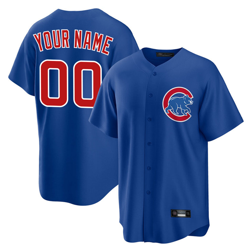 Custom C.Cubs Royal Home Game Any Name & Number Gdoa Stitched Jerseys