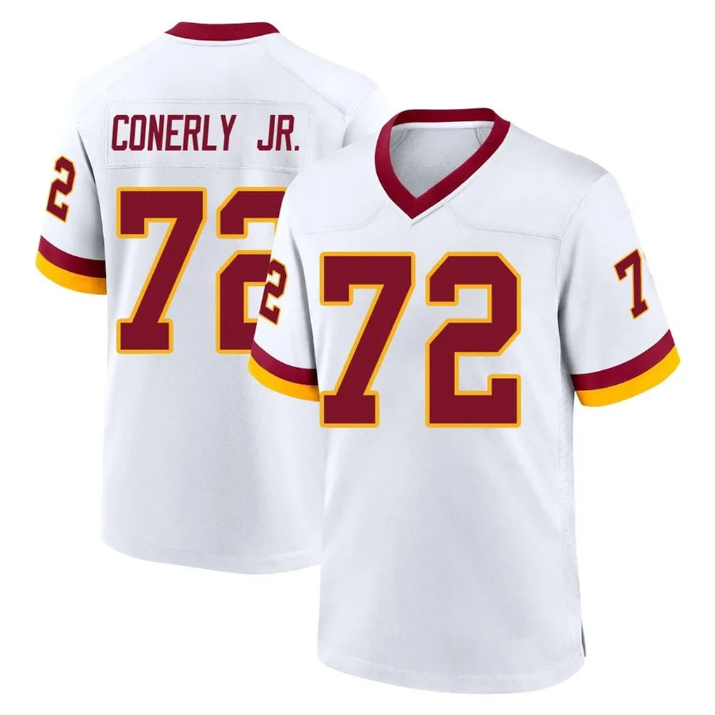 W.Commanders #72 Josh Conerly Jr. Player White Home Game Gdoa Stitched Jerseys