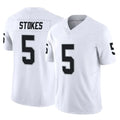 LV.Raiders #5 Eric Stokes Player White Limited Vapor F.U.S.E. Home Game Gdoa Stitched Jerseys