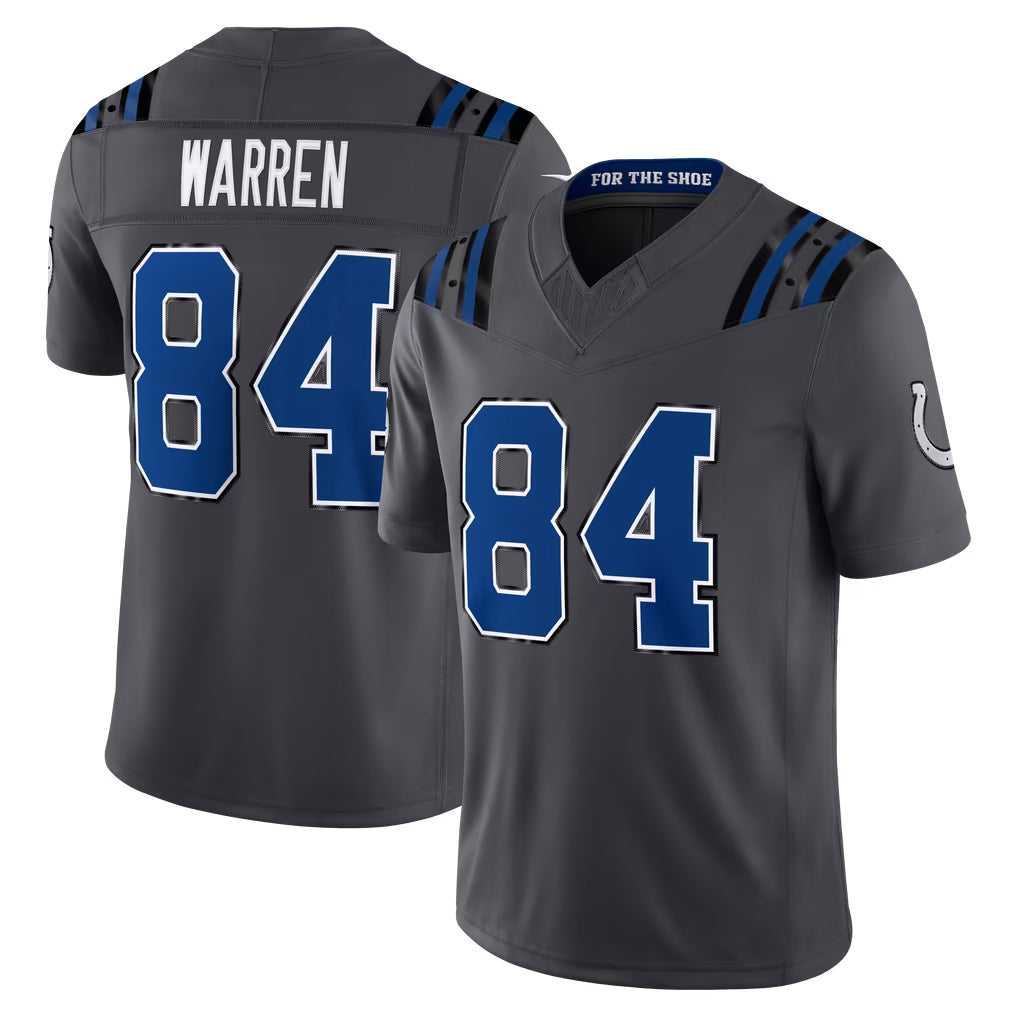 IN.Colts #84 Tyler Warren Player Anthracite Limited 2026 Rivalries Collection Home Game Gdoa Stitched Jerseys
