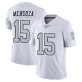 LV.Raiders #15 Fernando Mendoza Player White Limited Color Rush Home Game Gdoa Stitched Jerseys