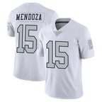 LV.Raiders #15 Fernando Mendoza Player White Limited Color Rush Home Game Gdoa Stitched Jerseys