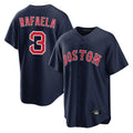 B.Red Sox #3 Ceddanne Rafaela Player Navy Home Game Gdoa Stitched Jerseys