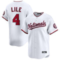 W.Nationals #4 Daylen Lile Player White Alternate Limited Replica Fdoa Stitched Jerseys