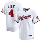W.Nationals #4 Daylen Lile Player White Alternate Limited Replica Fdoa Stitched Jerseys