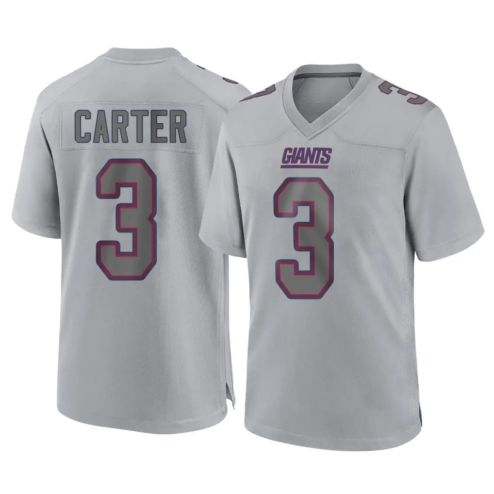 NY.Giants #3 Abdul Carter Player Gray Atmosphere Fashion Limited Game Gdoa Stitched Jerseys
