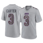 NY.Giants #3 Abdul Carter Player Gray Atmosphere Fashion Limited Game Gdoa Stitched Jerseys