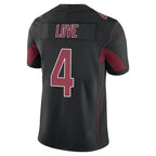 A.Cardinals #4 Jeremiyah Love Player Black Limited Elite Home Game Gdoa Stitched Jerseys