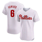 P.Phillies #6 Ryan Howard Player White Home Limited Elite Fdoa Stitched Jerseys