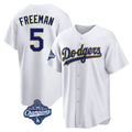 LA.Dodgers #5 Freddie Freeman Player Gold World Series Meet White 2026 Collection Stadium Game Fdoa Stitched Jerseys