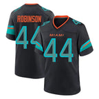 M.Dolphins #44 Chop Robinson Player Black Pitch Rivalries Collection Home Game Gdoa Stitched Jerseys