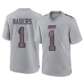 NY.Giants #1 Malik Nabers Player Gray Atmosphere Fashion Limited Game Gdoa Stitched Jerseys