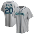S.Mariners #20 Luke Raley Player Gray Home Game Fdoa Stitched Jerseys