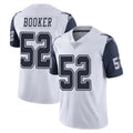 D.Cowboys #52 Tyler Booker Player White-Navy Limited Color Rush Vapor Untouchable Home Game Gdoa Stitched Jerseys