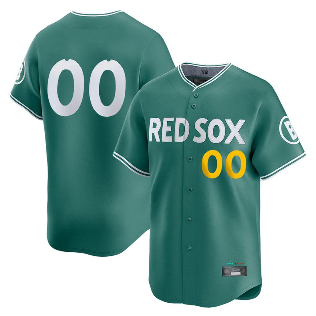 Custom B.Red Sox Green City Connect Limited Home Game Any Name & Number Gdoa Stitched Jerseys