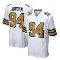 NO.Saints #94 Cameron Jordan Player White Alternate Home Game Gdoa Stitched Jerseys