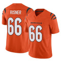 C.Bengals #66 Dalton Risner Player Orange Vapor F.U.S.E. Limited Home Game Gdoa Stitched Jerseys
