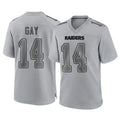 LV.Raiders #14 Matt Gay Player Gray Atmosphere Fashion Limited Game Gdoa Stitched Jerseys