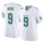 M.Dolphins #9 Joshua Uche Player White Limited Vapor F.U.S.E. Home Game Gdoa Stitched Jerseys