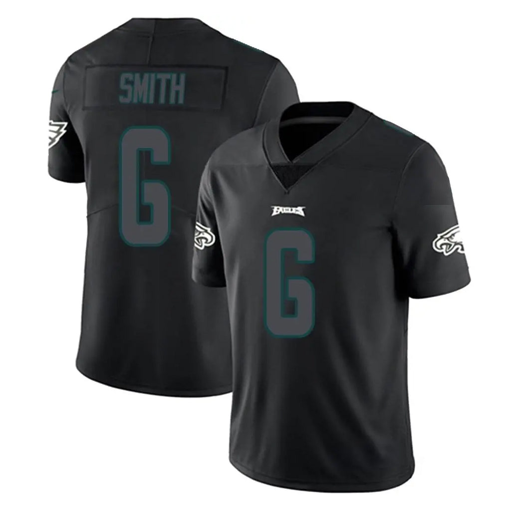 P.Eagles #6 DeVonta Smith Player Limited Black Impact Home Game Gdoa Stitched Jerseys
