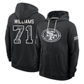 SF.49ers #71 Trent Williams Player 2026 Black Logo Pullover Hoodies Limited Game Gdoa Stitched Jerseys