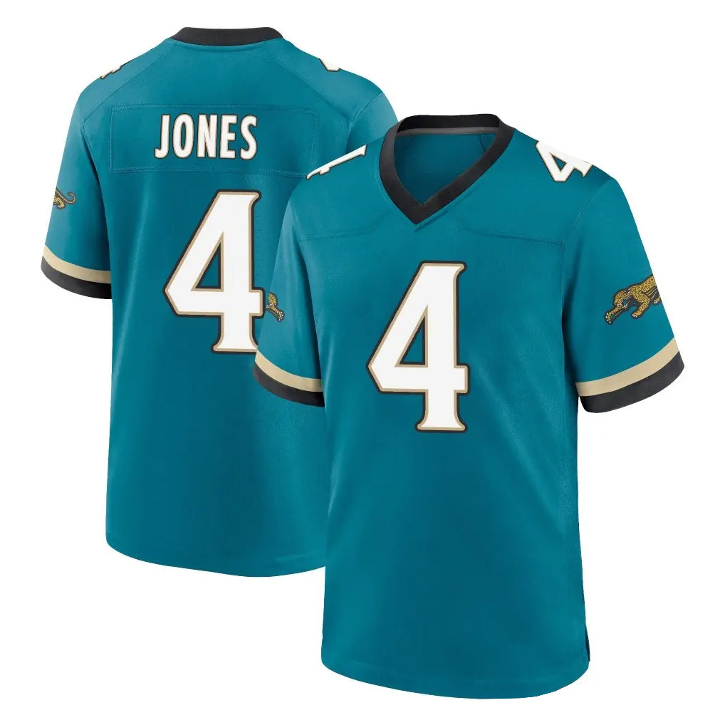 J.Jaguars #4 Jarrian Jones Player Teal Prowler Throwback Limited Home Game Gdoa Stitched Jerseys