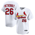 St. Louis Cardinals #26 JJ Wetherholt Player White Home Limited Fdoa Stitched Jerseys