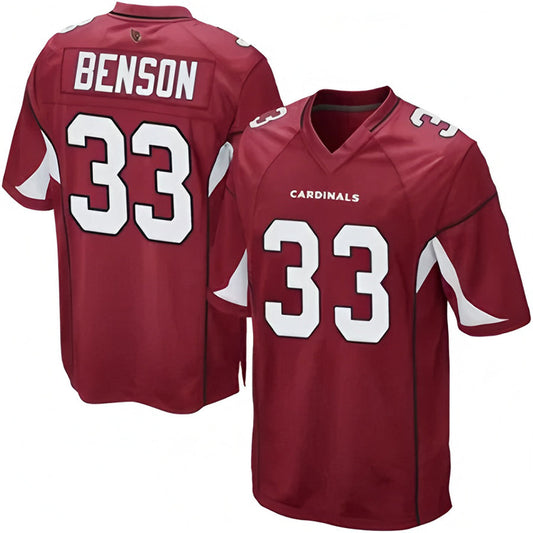 A.Cardinals #33 Trey Benson Player Game Stitched Football Jerseys