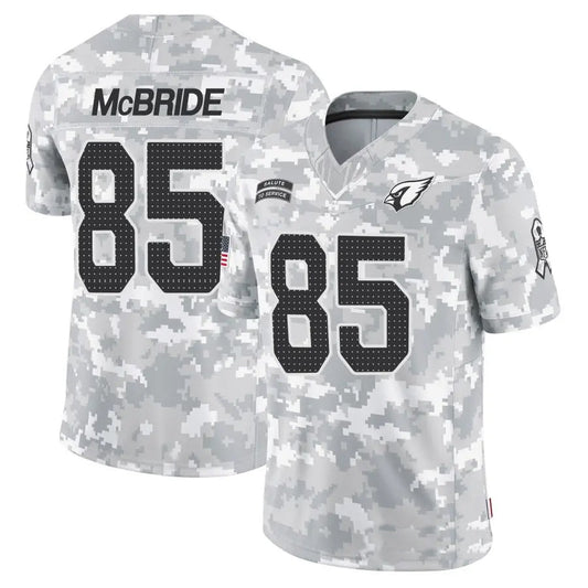 A.Cardinals #85 Trey McBride Player Camo Salute to Service Limited Stitched Football Jerseys