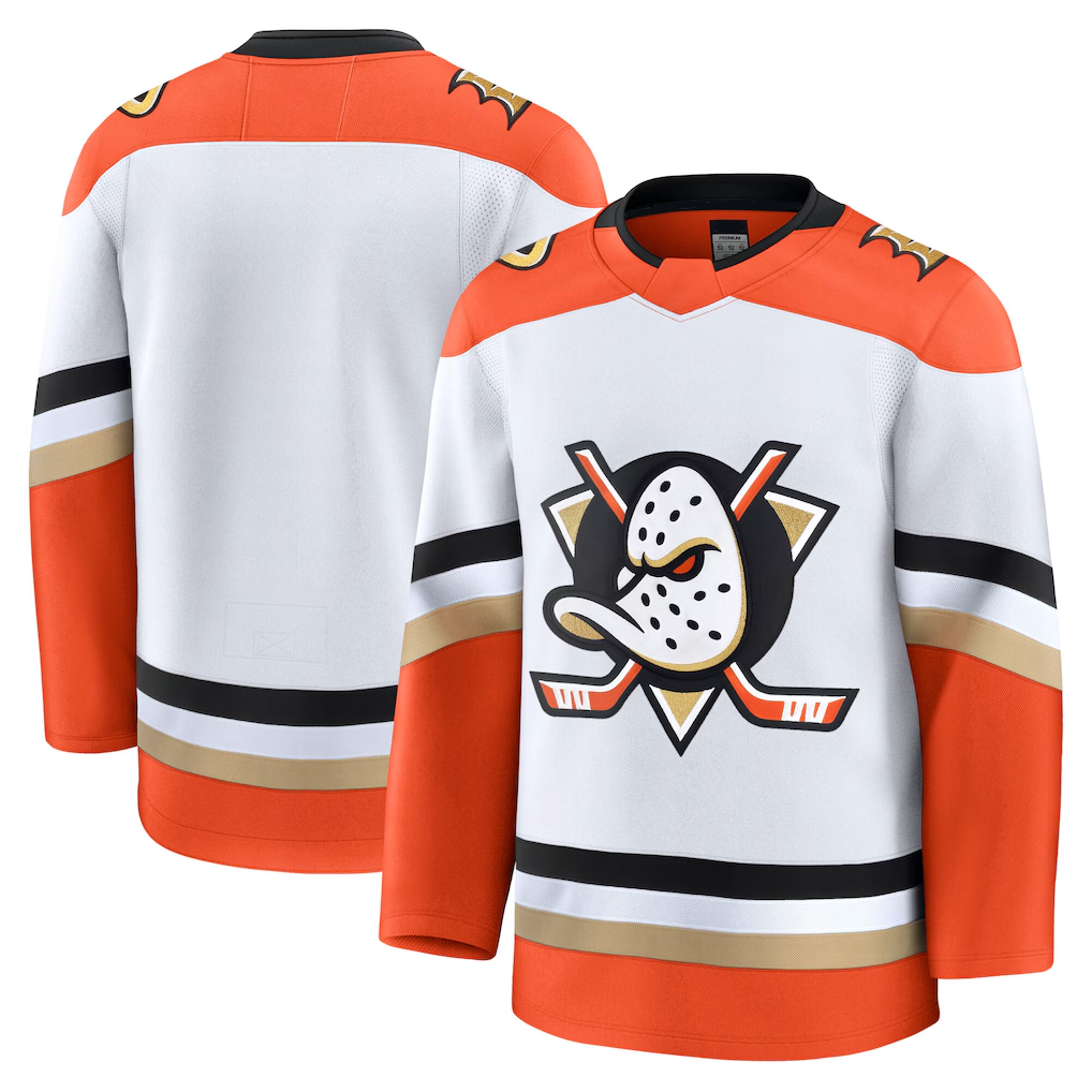 Gdoa A.Ducks White Away Premium Jerseys
