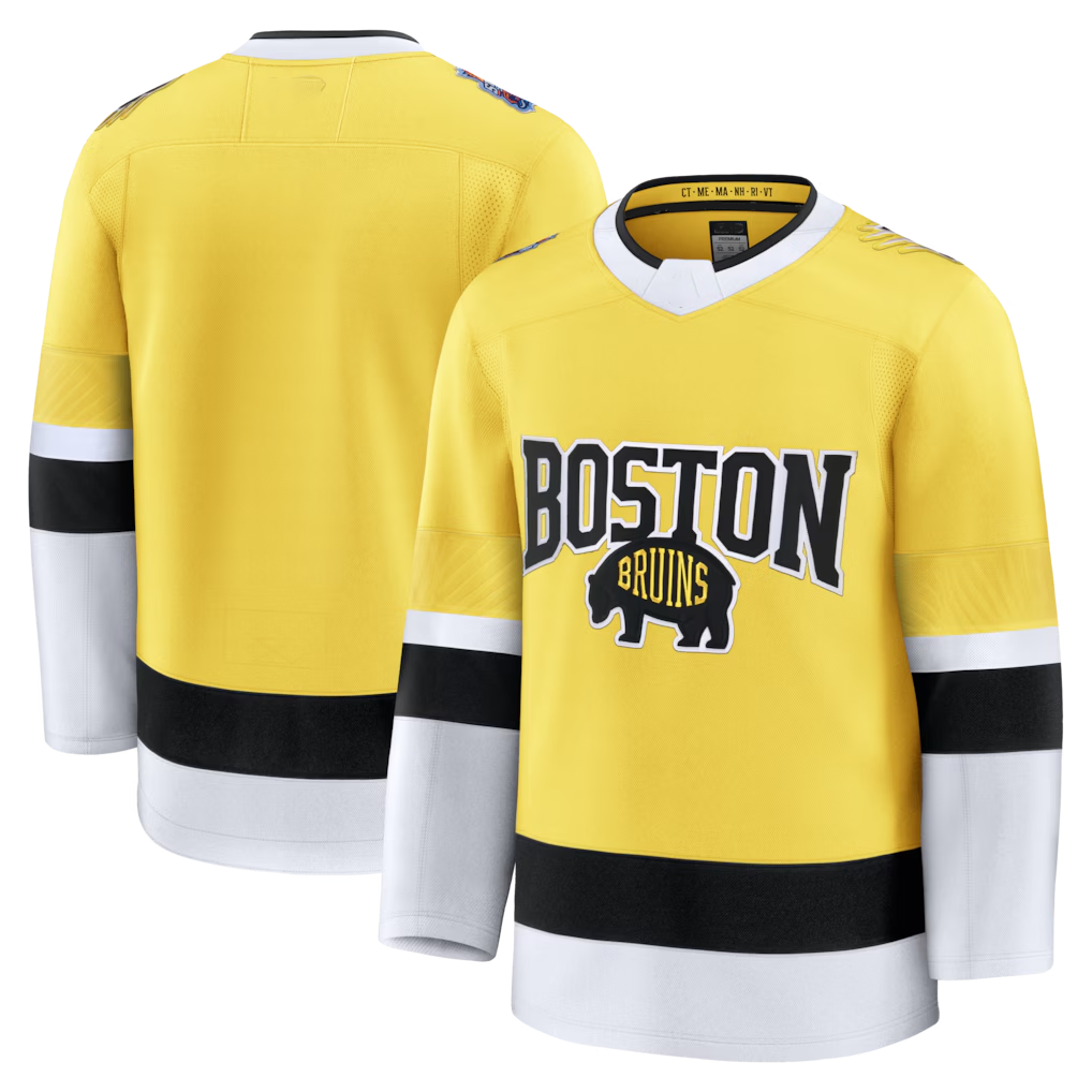 Gdoa B.Bruins Gold 2026 Stadium Series Premium Jerseys