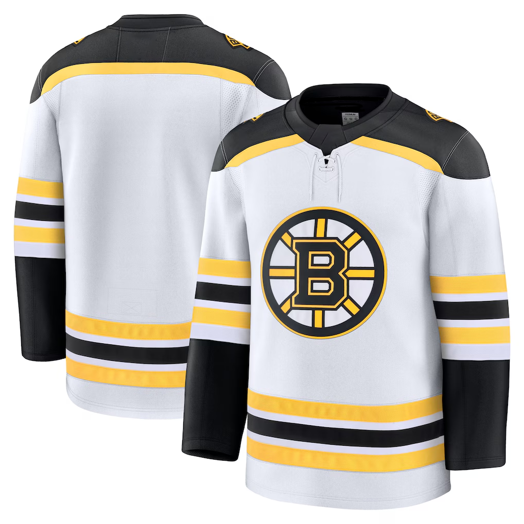 Gdoa B.Bruins White Away Premium Stitched Jerseys