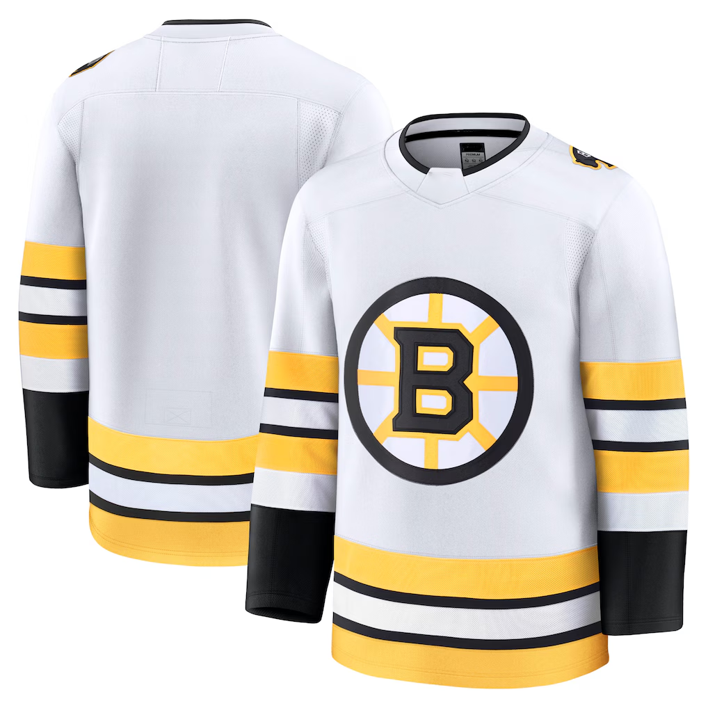 Gdoa B.Bruins White Away Premium Stitched Jersey